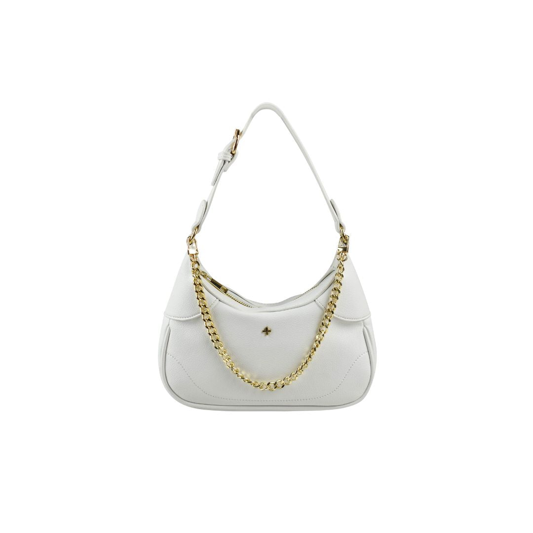 Peta + Jain Tahira Chain Shoulder Bag [COLOUR:White pebble]