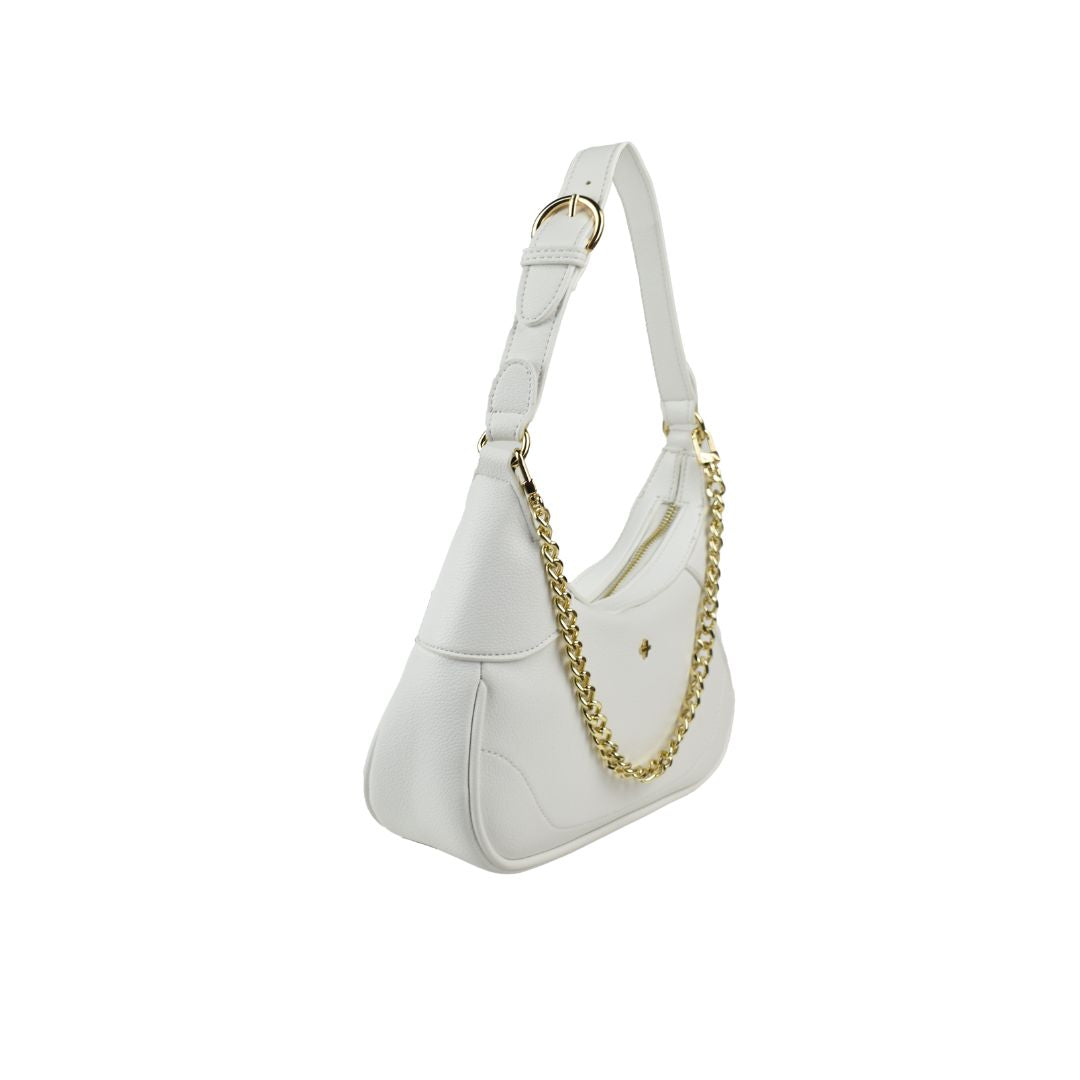 Peta + Jain Tahira Chain Shoulder Bag [COLOUR:White pebble]