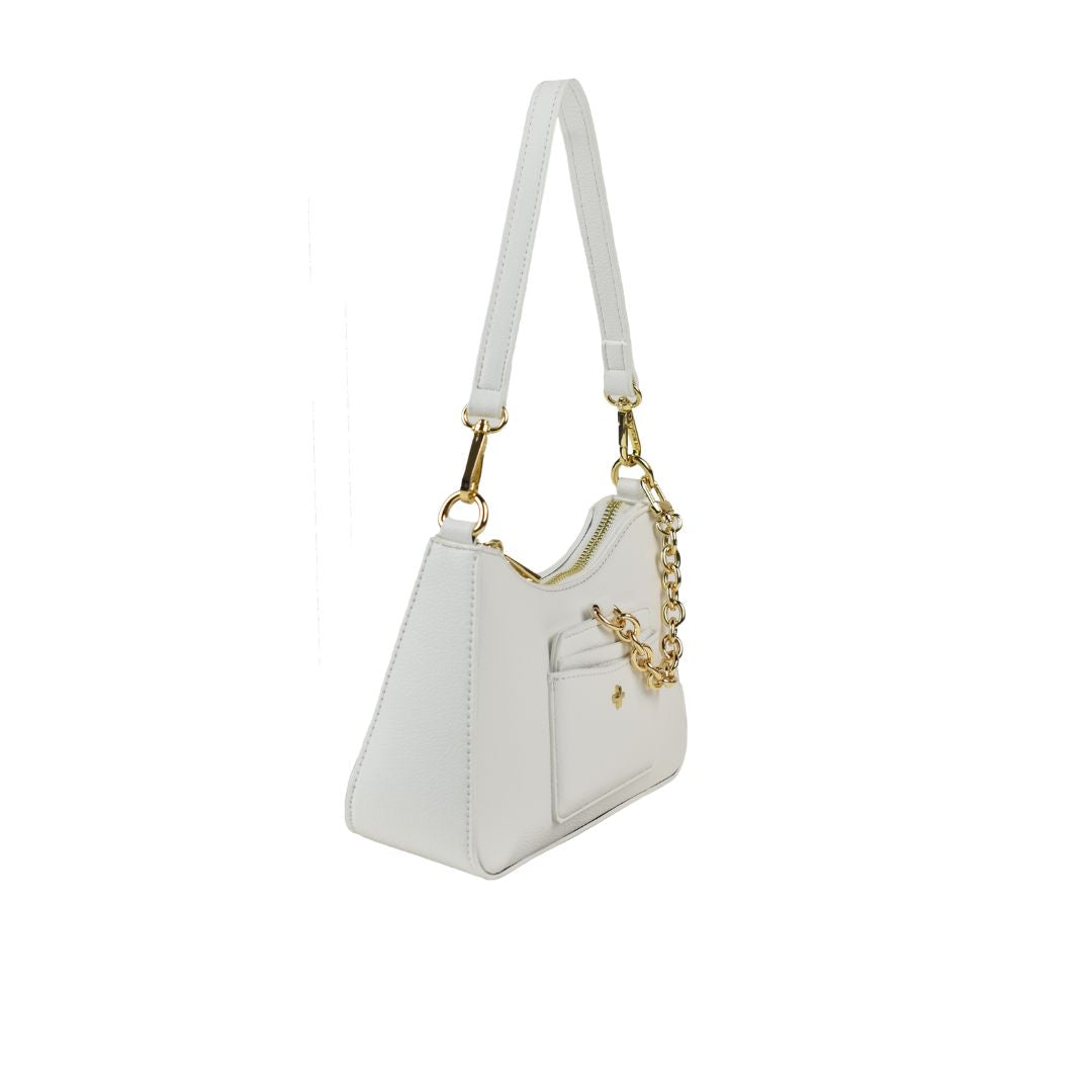 Peta + Jain Keidan Shoulder Bag w/ Chain [COLOUR:White pebble]