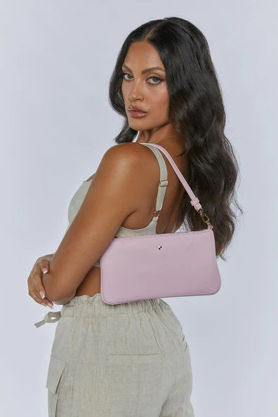 Peta + Jain Layla Mini Flat Shoulder Bag [COLOUR:Pink Pebble]