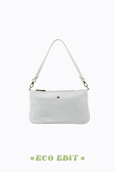 Peta + Jain Layla Mini Flat Shoulder Bag [COLOUR:White Nylon]