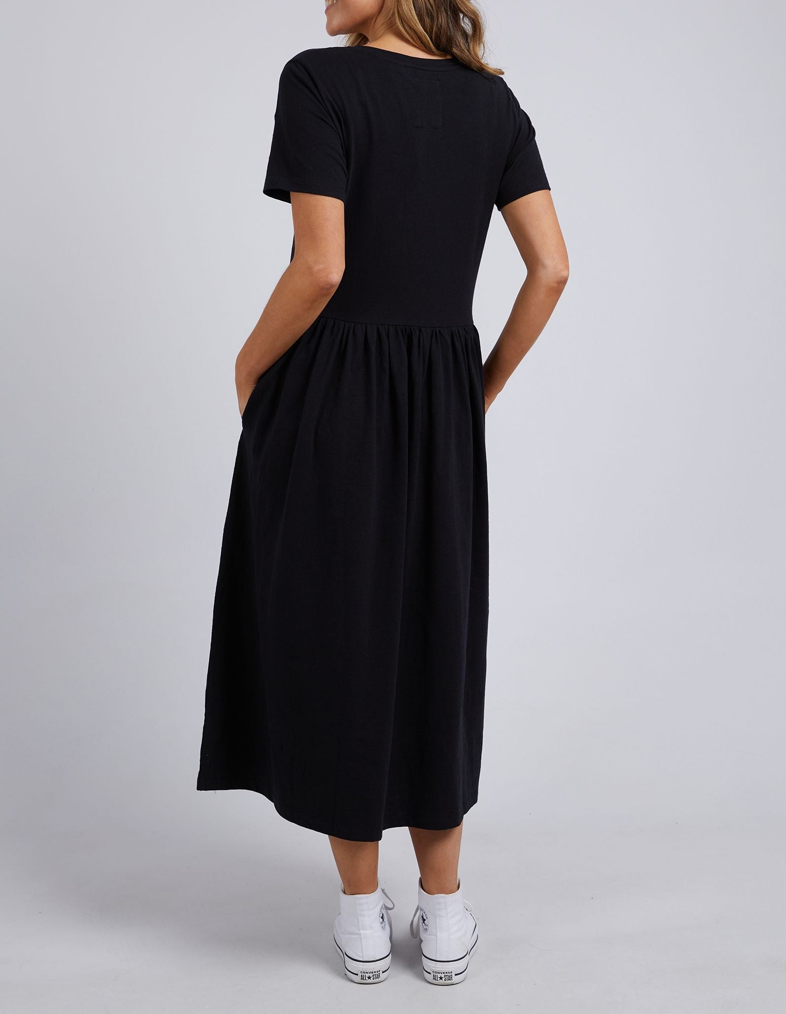 Elm Mimi Midi Dress [COLOUR:Black SIZE:10]