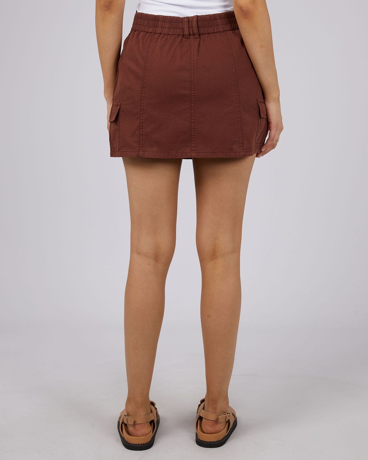 All About Eve Luca Cargo Skirt [COLOUR:Brown SIZE:6]
