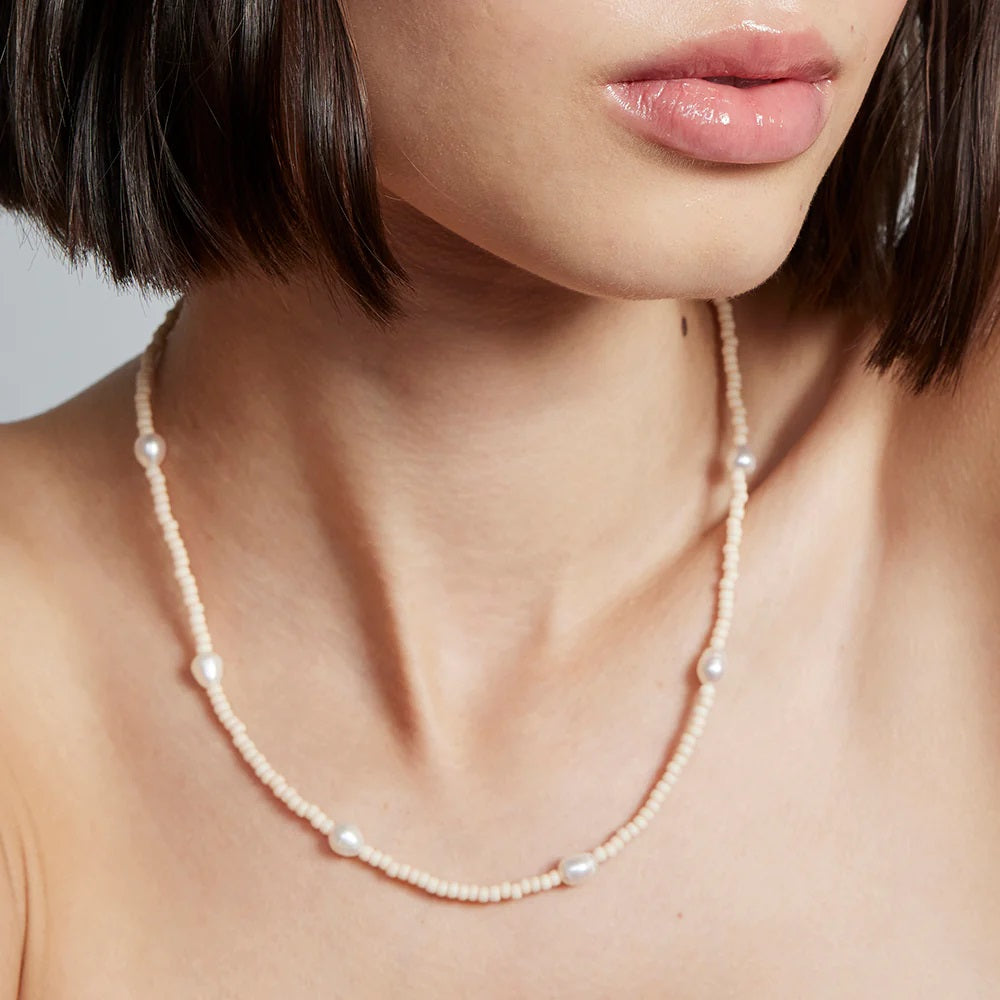 Jolie & Deen Della Necklace [COLOUR:Cream]