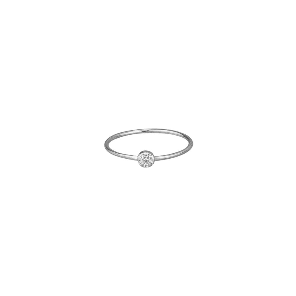Jolie & Deen Petite Circle Ring [COLOUR:Silver]