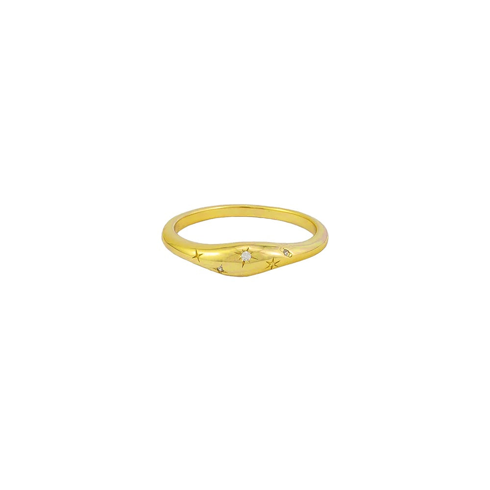 Jolie & Deen Hilda Ring [COLOUR:Yellow Gold Plate]