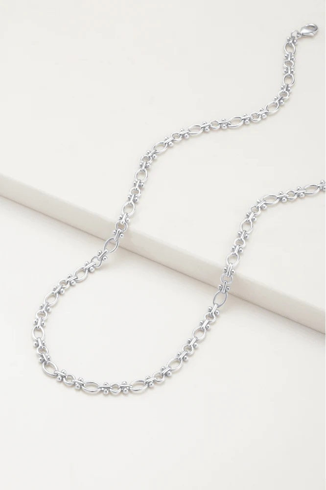 Zafino Pip Necklace [COLOUR:water resistant silver]