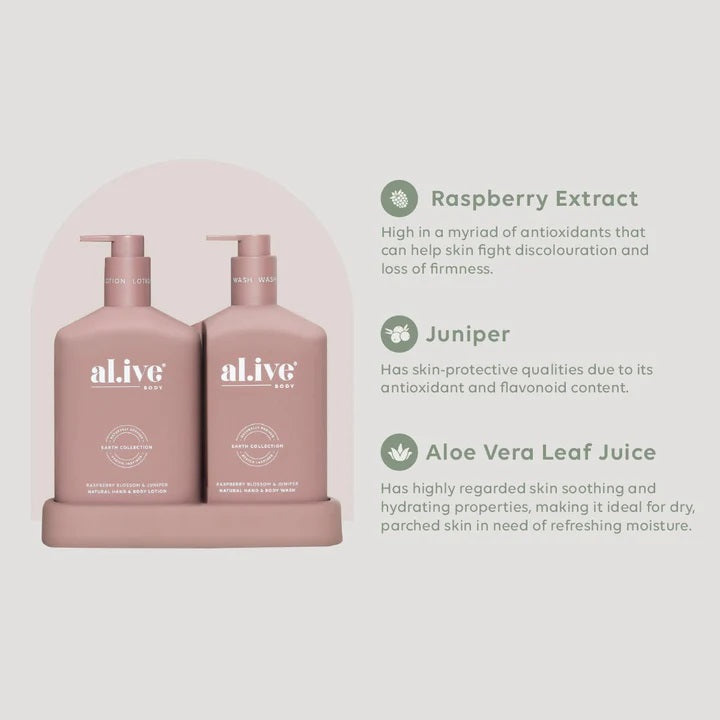 Al.ive Body Wash & Lotion Duo Pack - Raspberry Blossom & Juniper