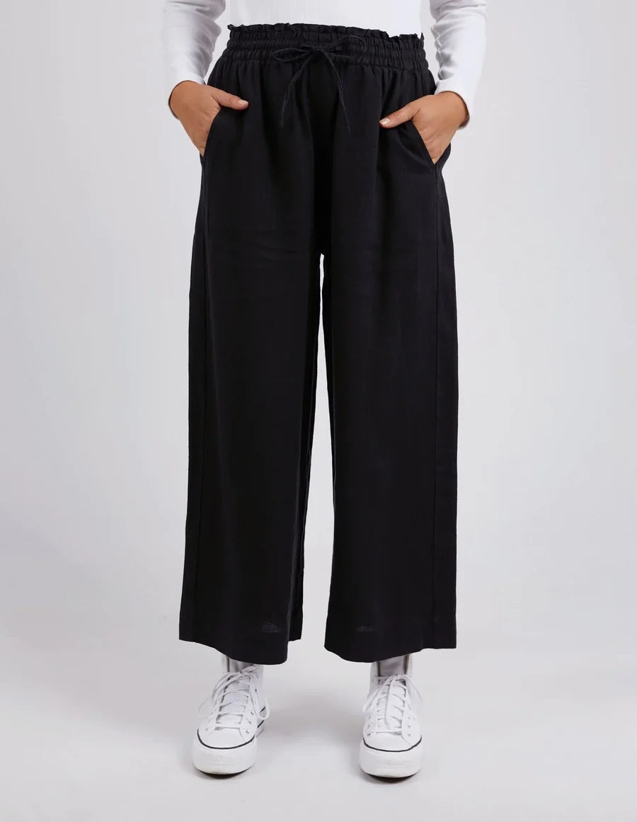 Elm Dionne Wide Leg Pant [COLOUR:Black SIZE:8]