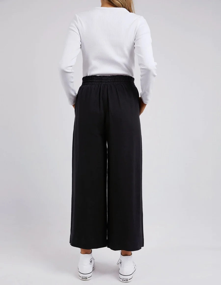 Elm Dionne Wide Leg Pant [COLOUR:Black SIZE:8]