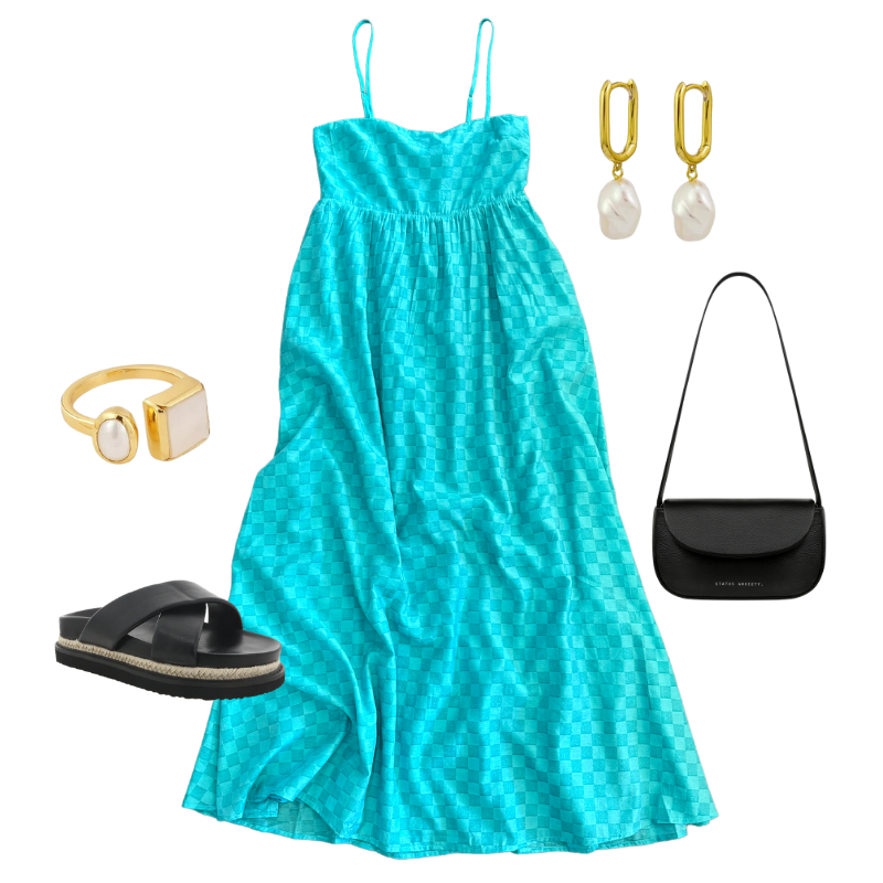 Minkpink Lucille Maxi Dress [COLOUR:Teal SIZE:S]