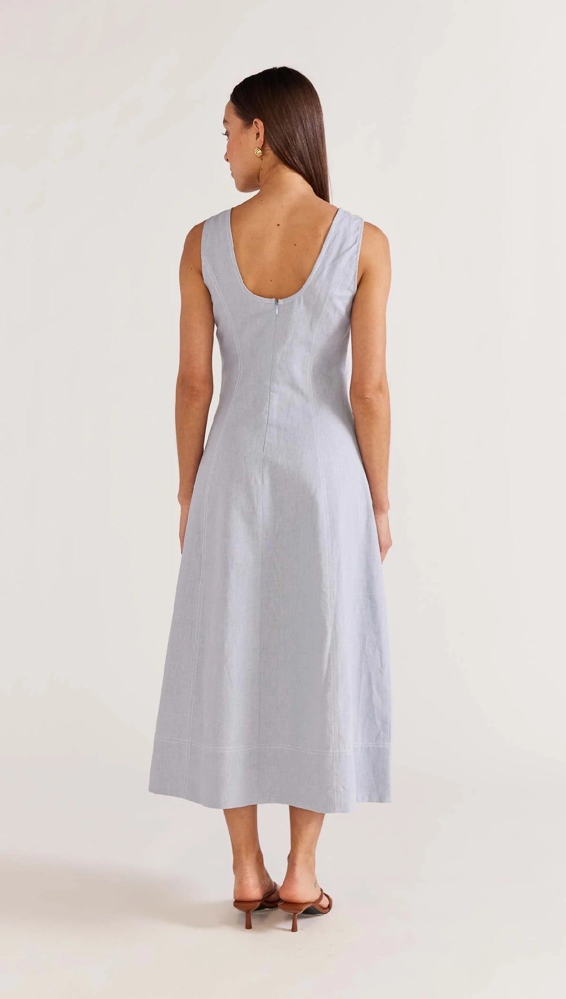 Staple the Label Harvest Midi Dress [COLOUR:Sky blue SIZE:M]
