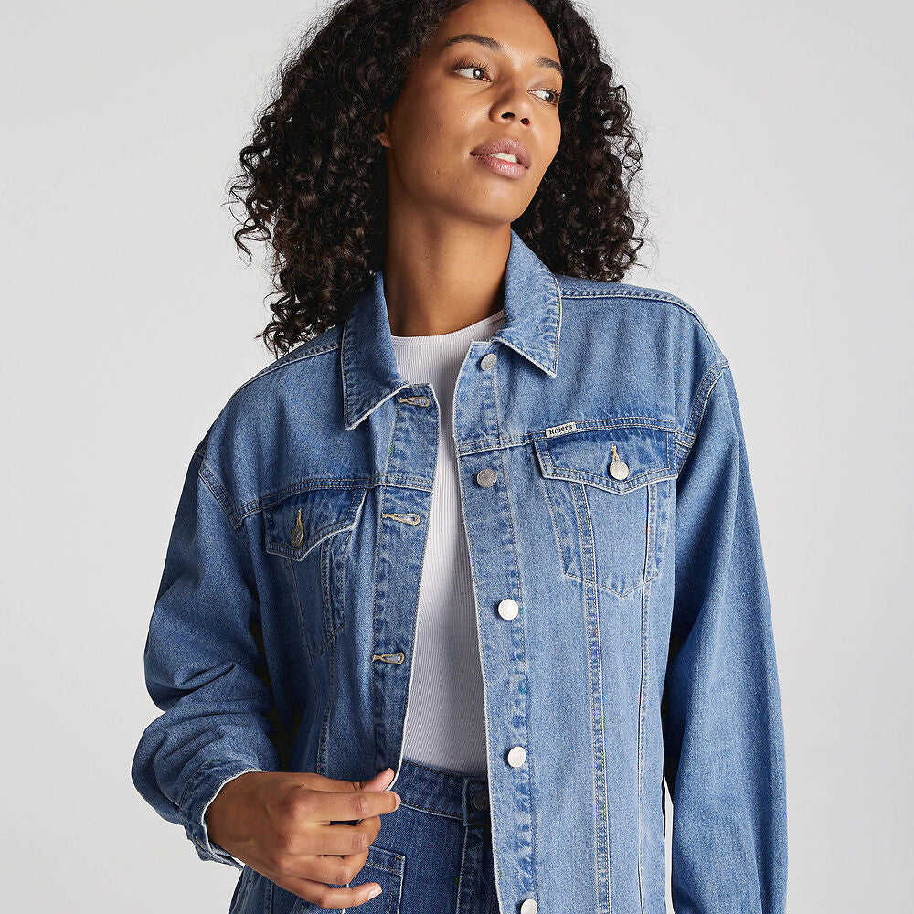 Riders Denim Shacket [COLOUR:True Blue SIZE:6]