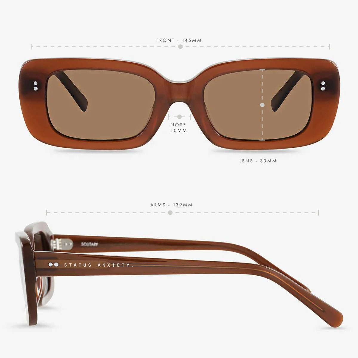 Status Anxiety Solitary Sunnies [COLOUR:Brown]