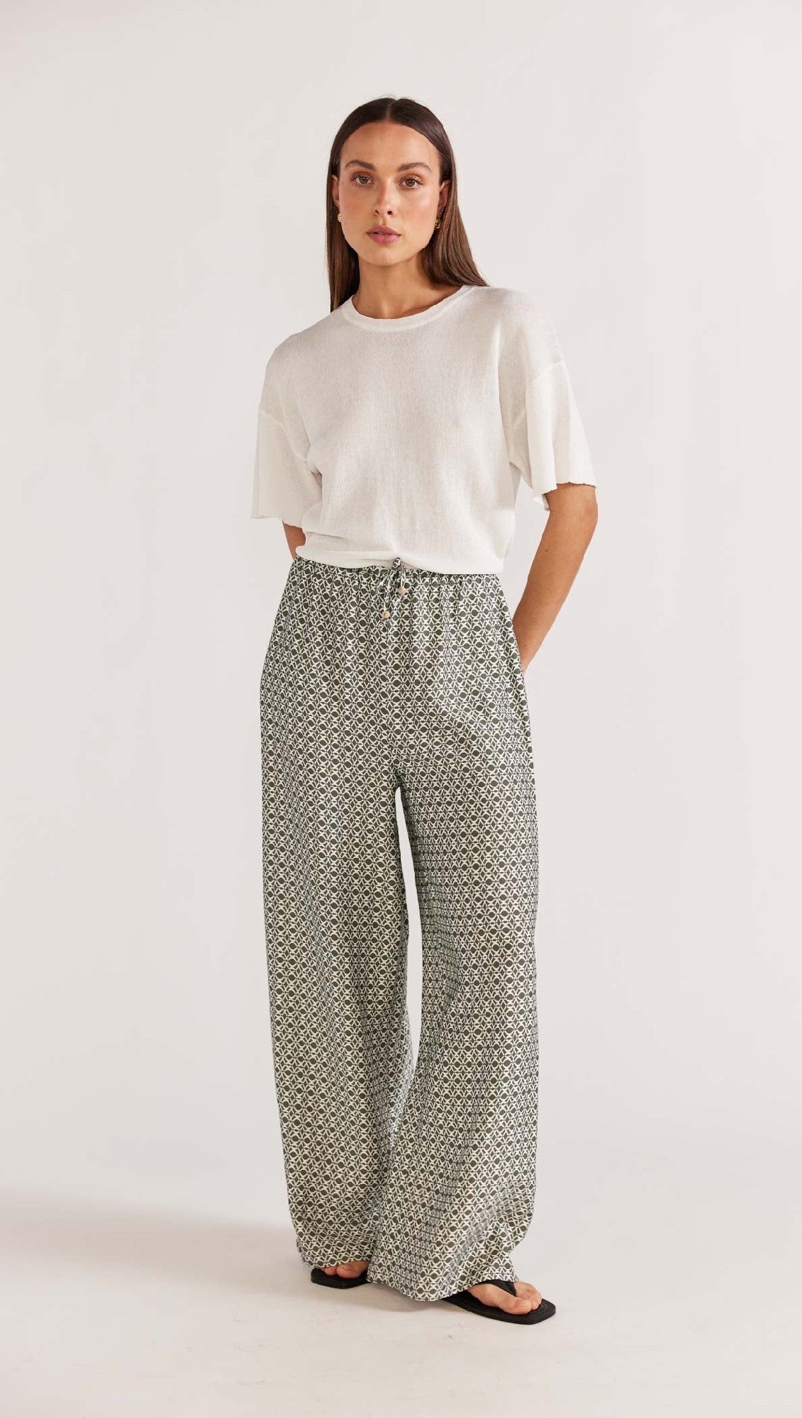 Staple The Label Cyprus Relaxed Pants [COLOUR:Sage SIZE:S]