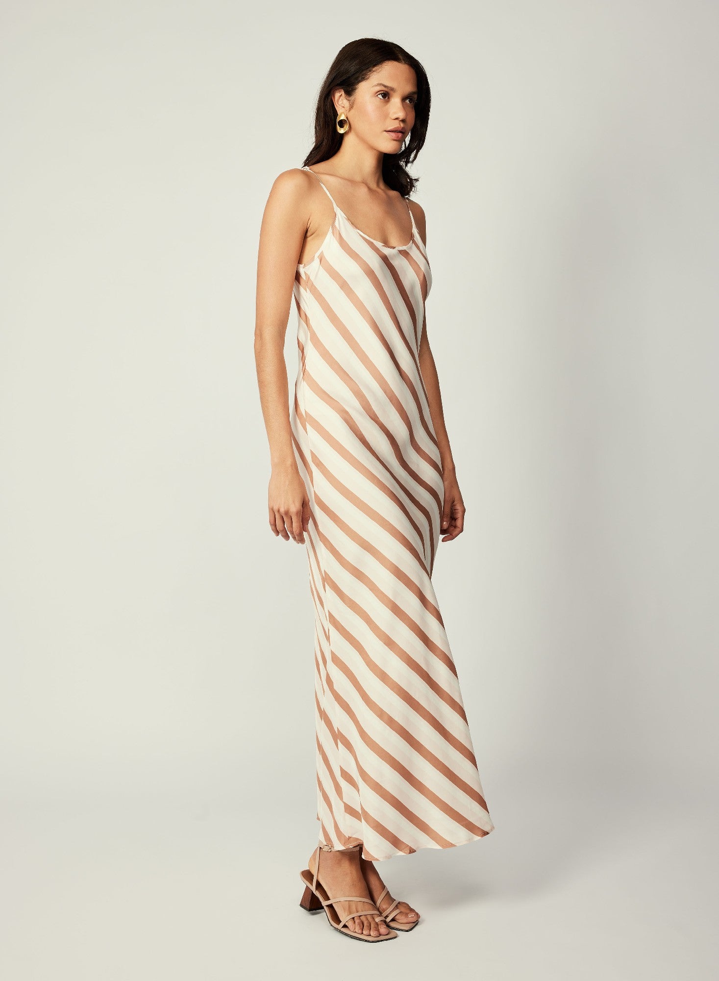 Esmaee Shadow Slip Dress [COLOUR:Stripe  SIZE:S]