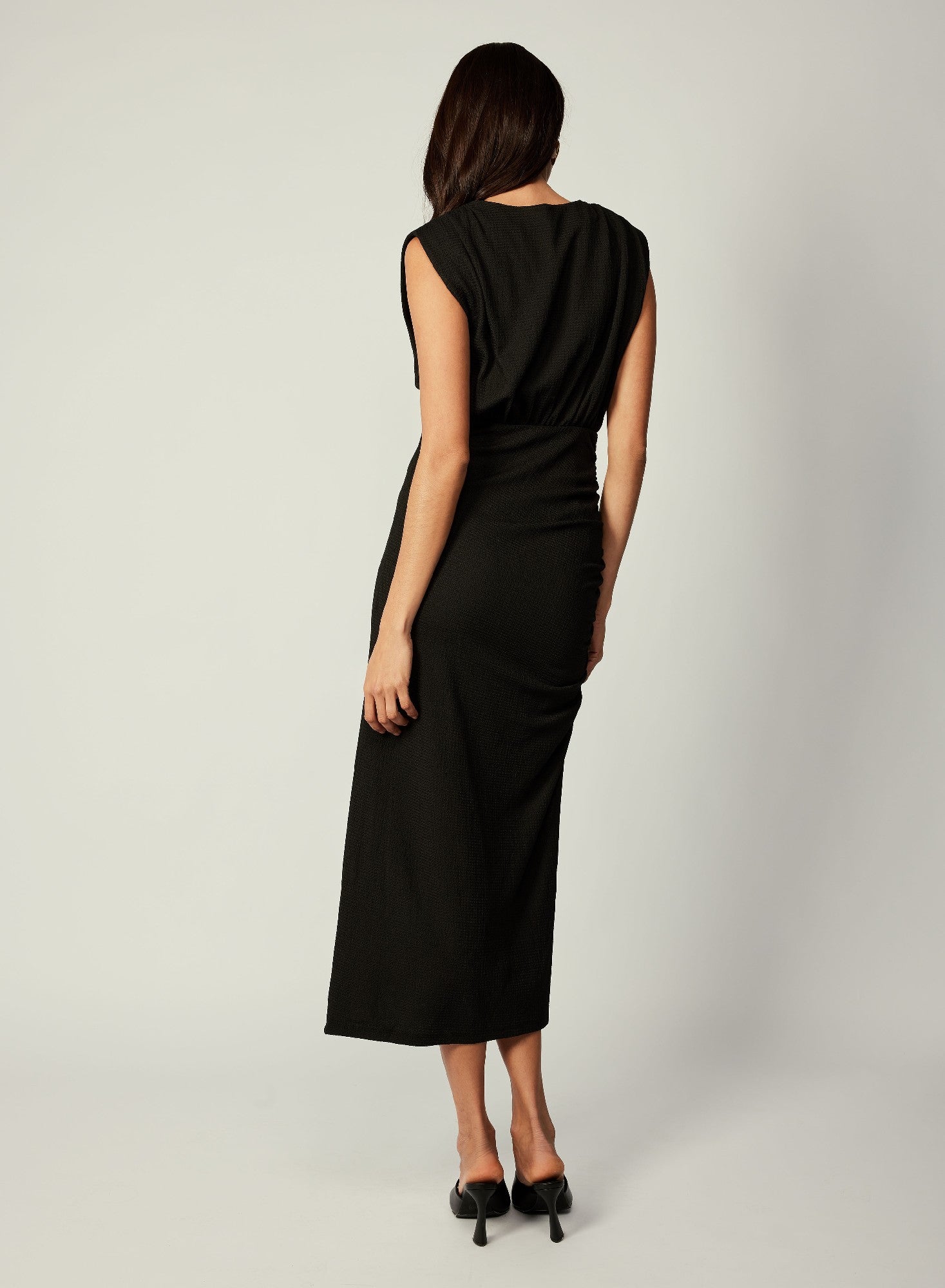 Esmaee Neptune Midi Dress [COLOUR:Black SIZE:S]