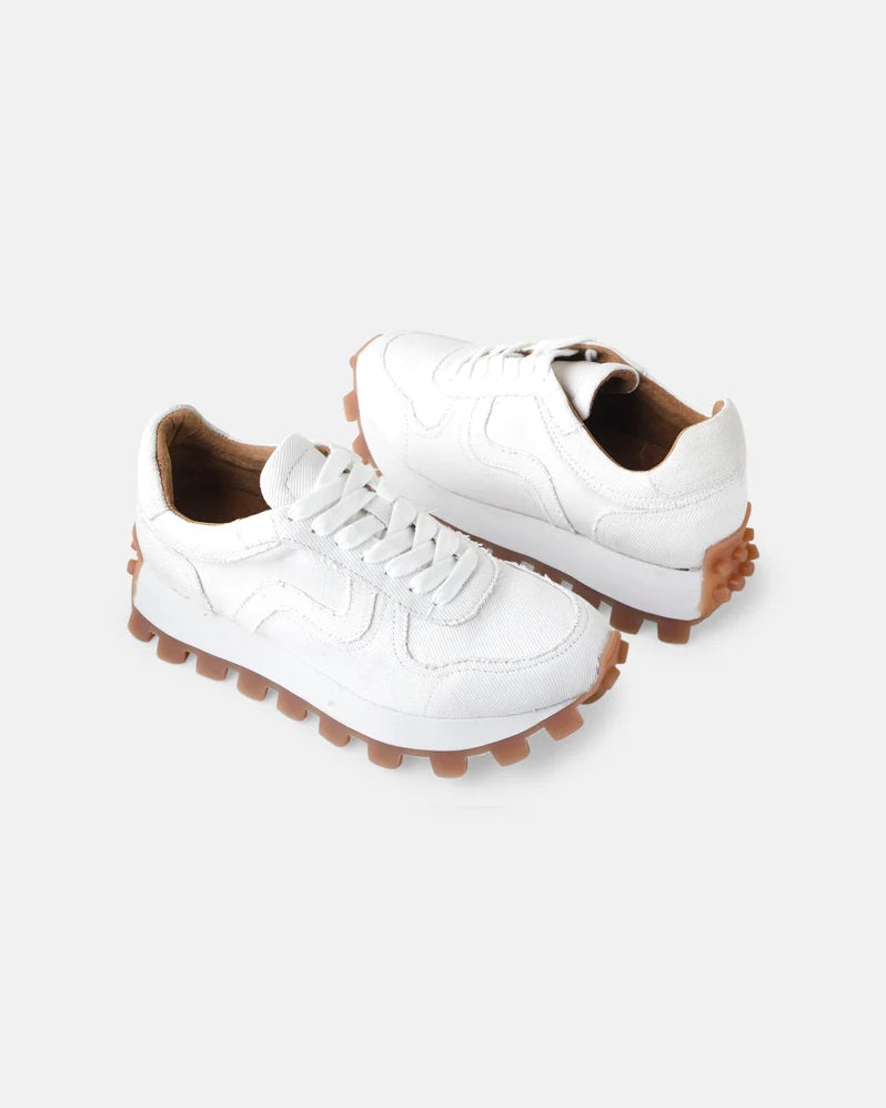 Walnut Lourdes Sneaker [COLOUR:White SIZE:37]