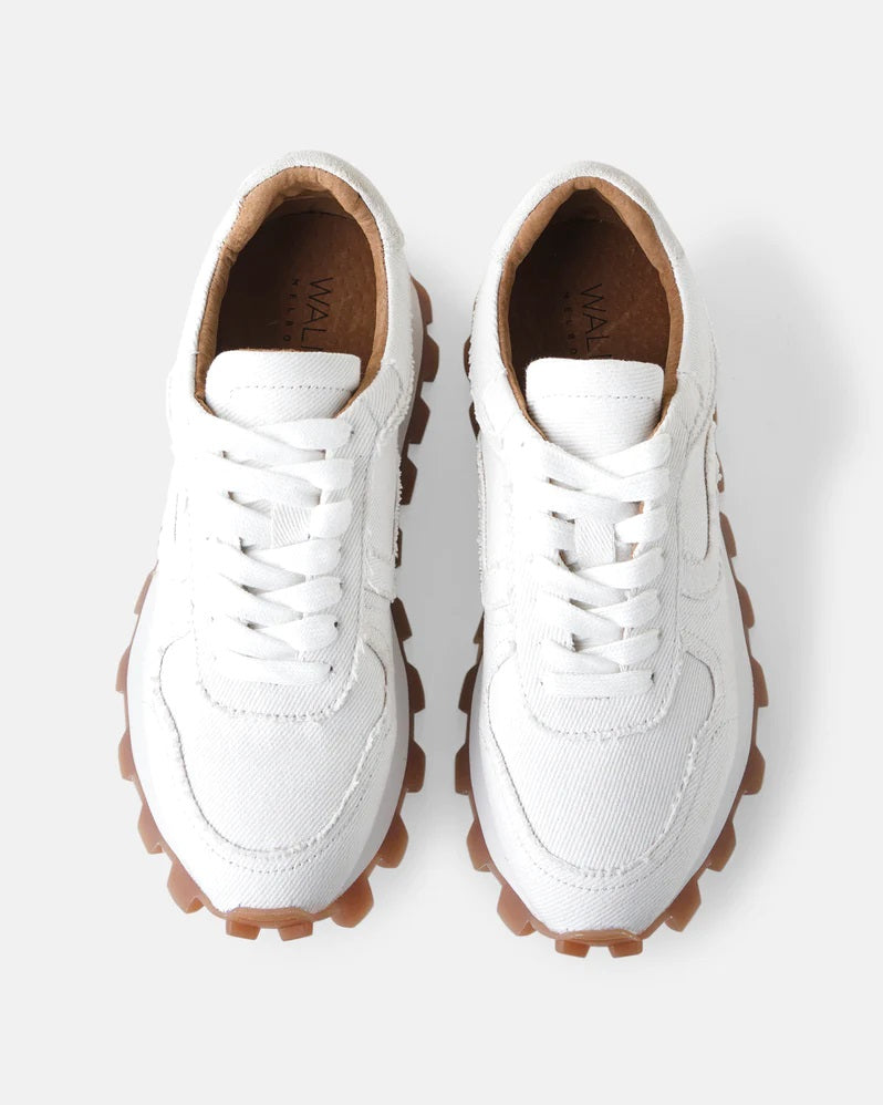 Walnut Lourdes Sneaker [COLOUR:White SIZE:37]