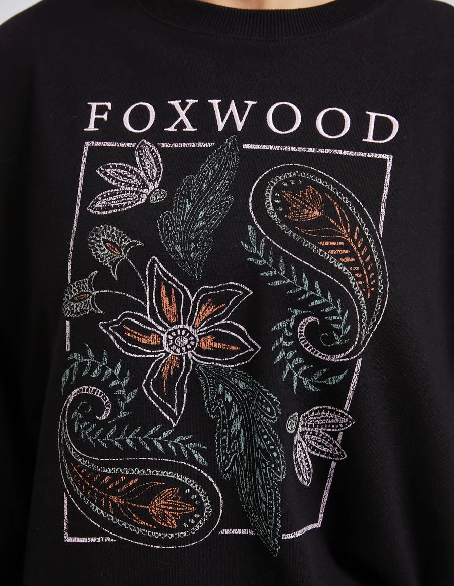 Foxwood Paisley Crew [COLOUR:Black SIZE:8]