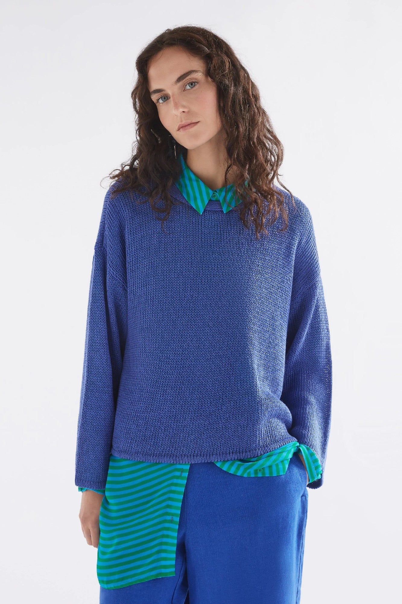Elk Mica Sweater [COLOUR:Ultramarine SIZE:Xs/s]