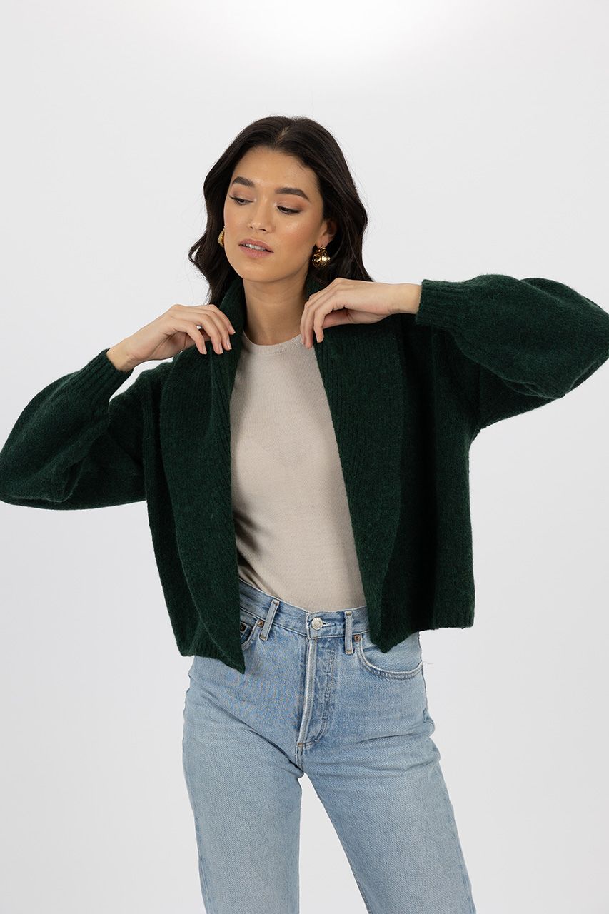 Humidity Liana Cardigan [COLOUR:Forest SIZE:XS]