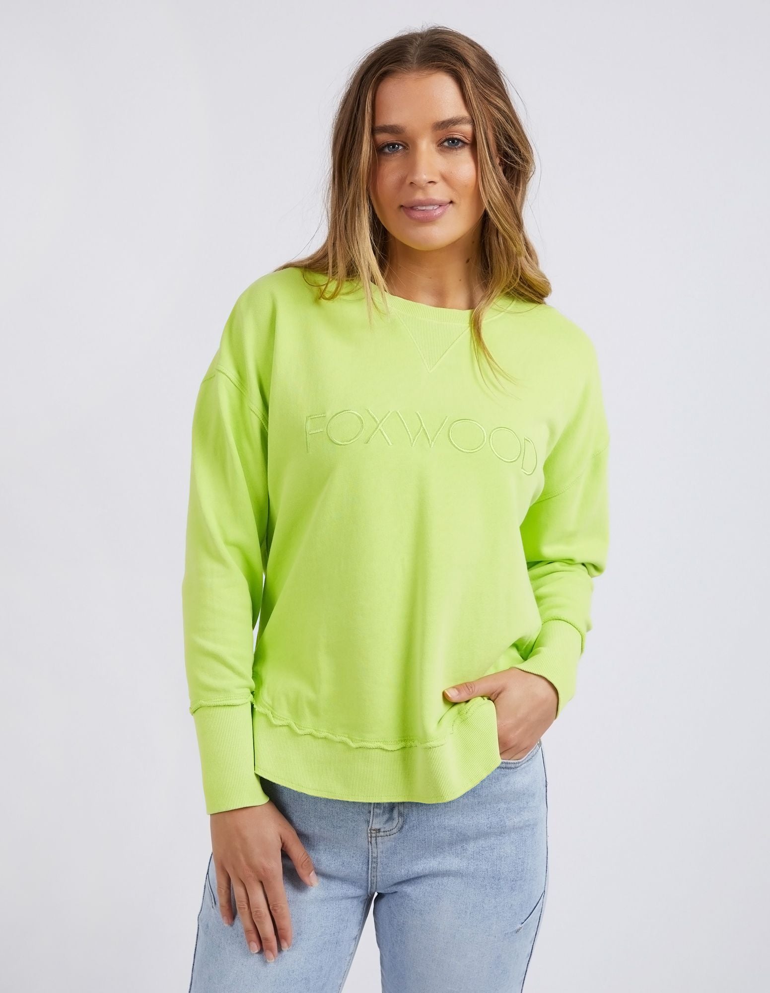 Foxwood Simplified Crew [COLOUR:Lime SIZE:8]