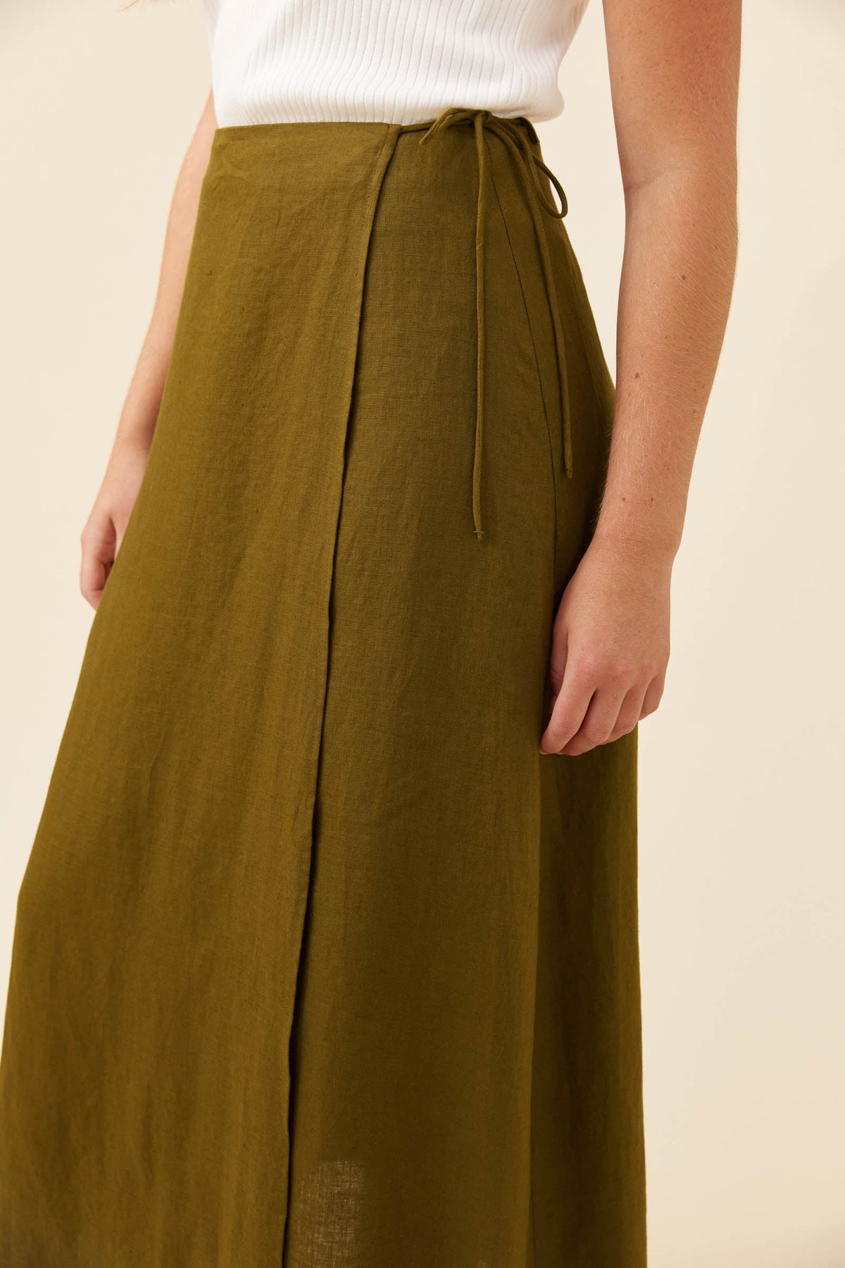 Isle Of Mine Anita Wrap Skirt - Olive