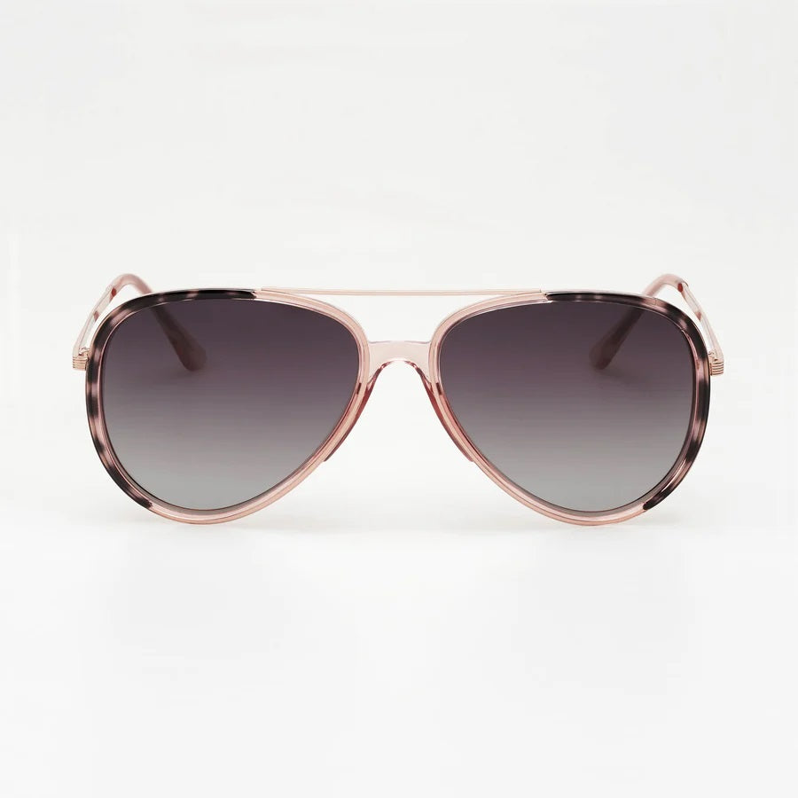 Locello Lexie Sunglasses [COLOUR:Pink Tort Smoke]