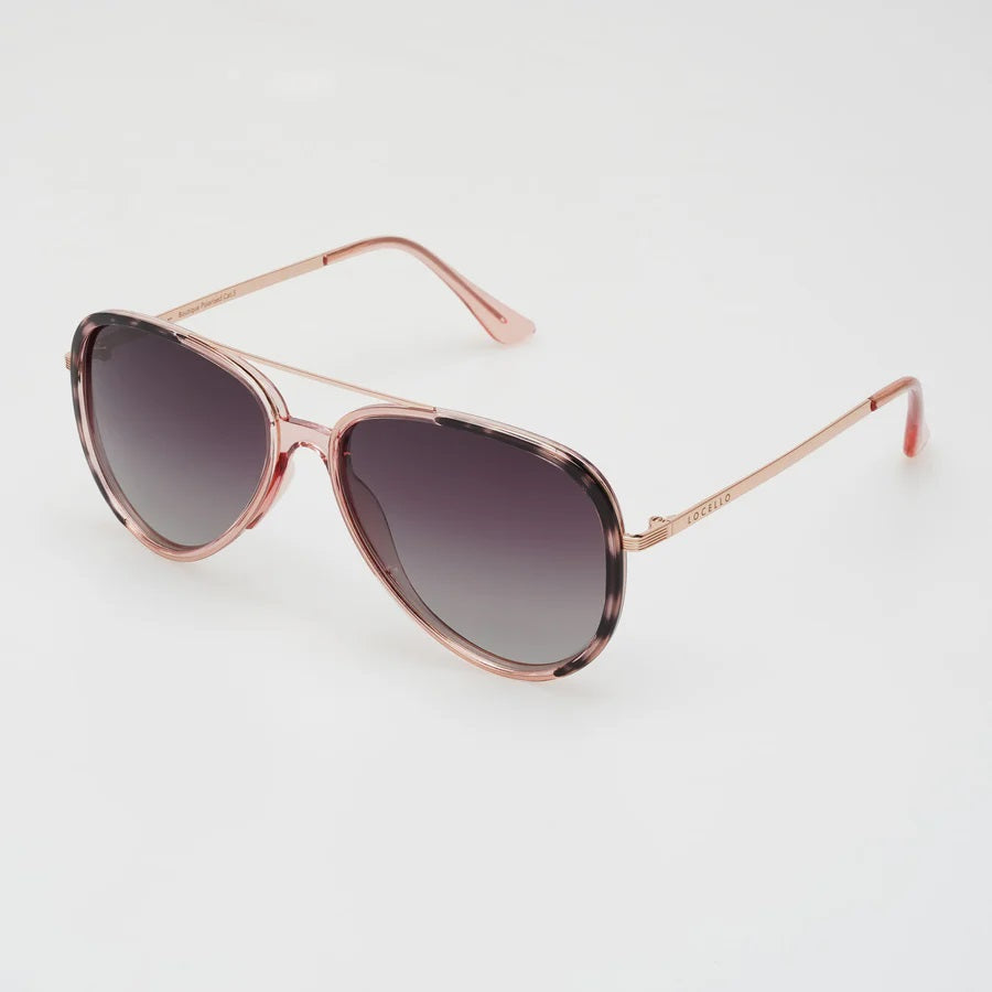 Locello Lexie Sunglasses [COLOUR:Pink Tort Smoke]