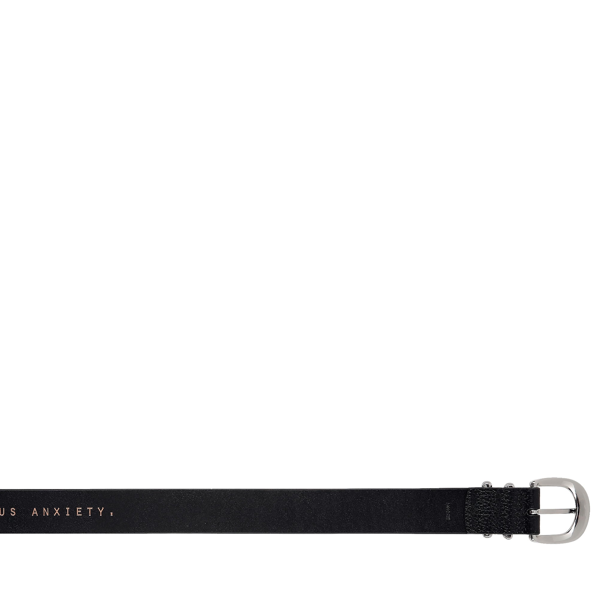 Status Anxiety Let It Be Belt - S/M [SIZE:S/m COLOUR:Black/silver]