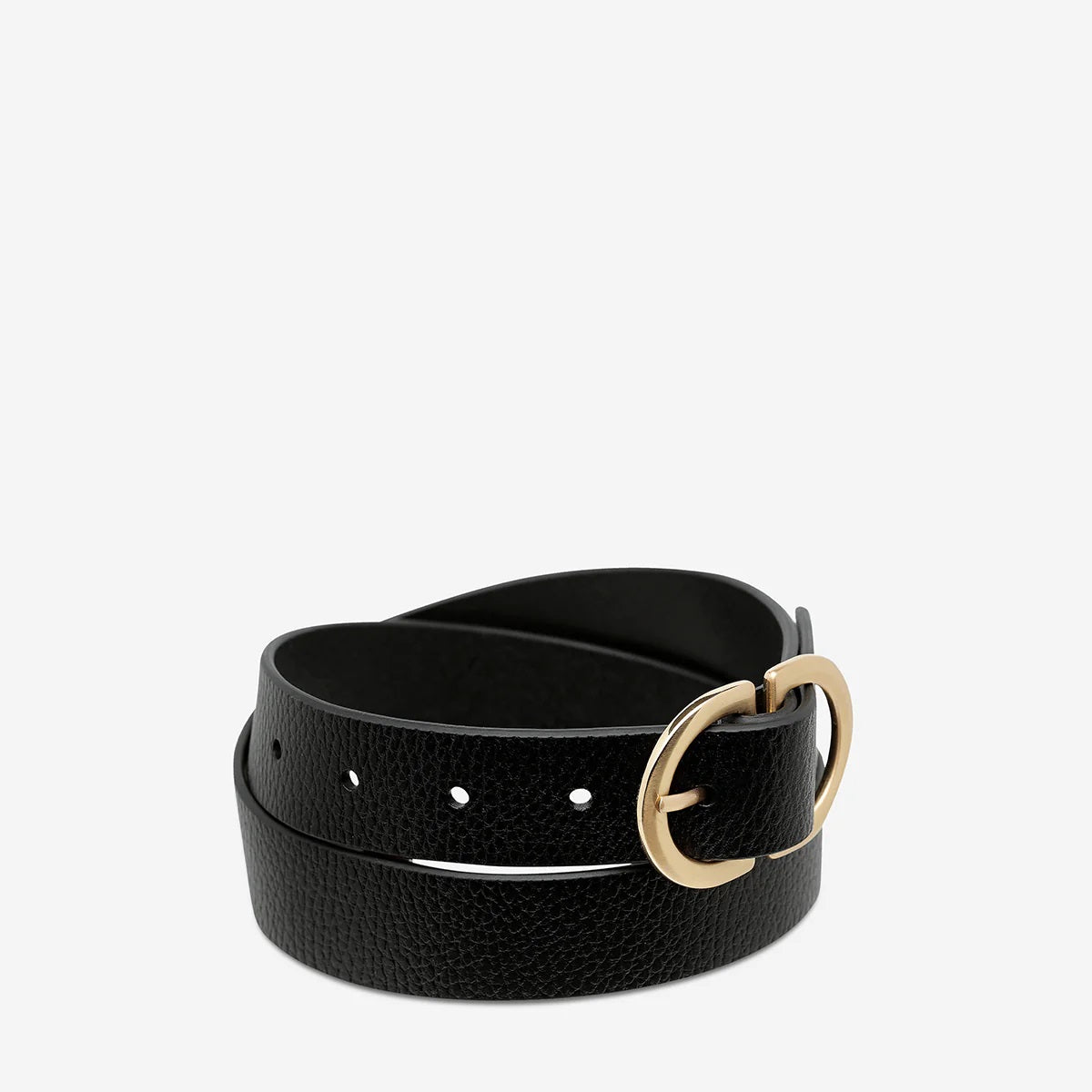 Status Anxiety In Reverse Belt [SIZE:M/l COLOUR:Black/gold]