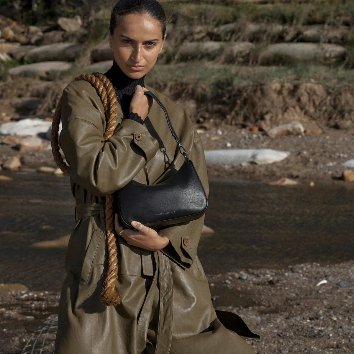 Status Anxiety Look Both Ways Bag [COLOUR:Black]