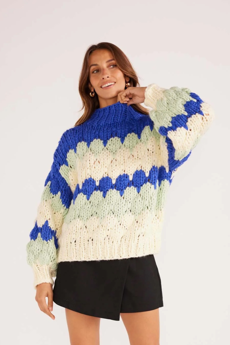 MinkPink Margot Bobble Knit Jumper