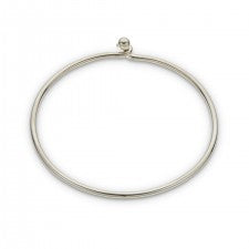 Palas Fine Opening Bangle - Silver - Little Extras Lifestyle Boutique