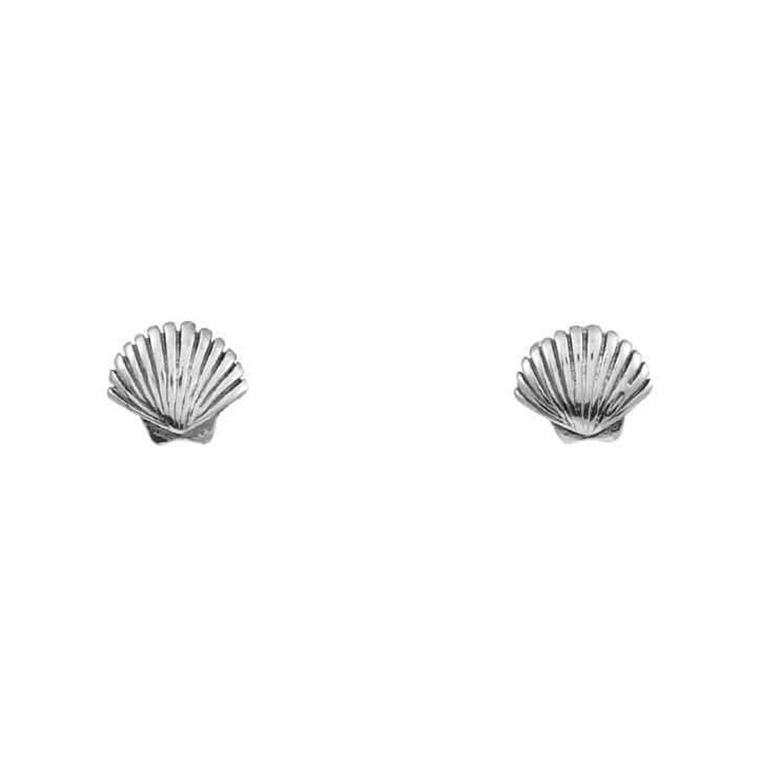 Midsummer Star Dainty Seashell Stud - Sterling Silver - Little Extras Lifestyle Boutique