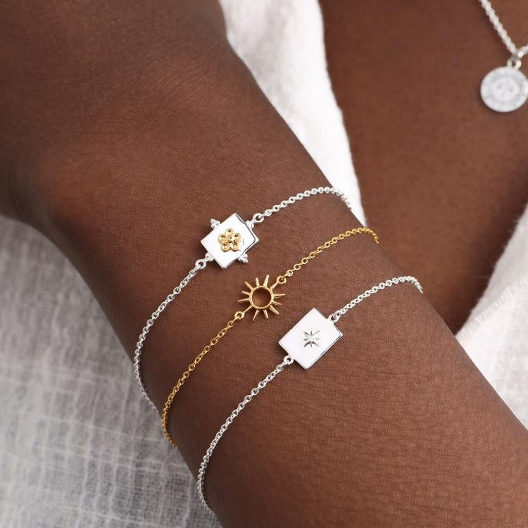 Midsummer Star Celestial Medalllion Bracelet - Silver - Little Extras Lifestyle Boutique