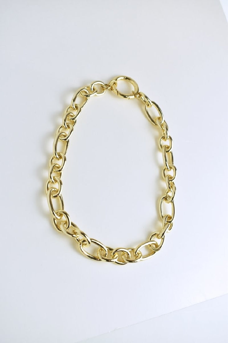 Peta + Jain Shaylee Chunky Chain Link Necklace - Gold - Little Extras Lifestyle Boutique