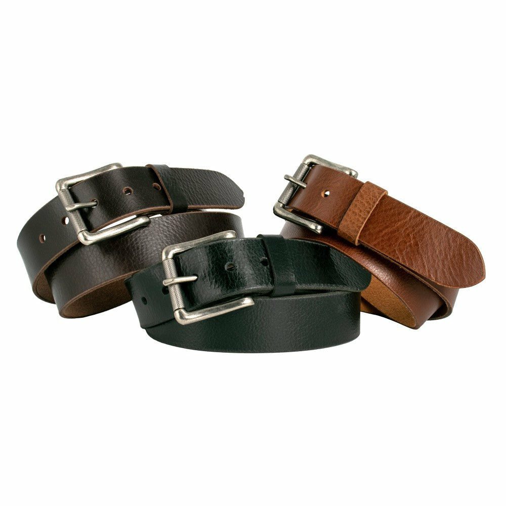 LOOP LEATHER URBAN CENTRAL LEATHER BELT - Tobacco