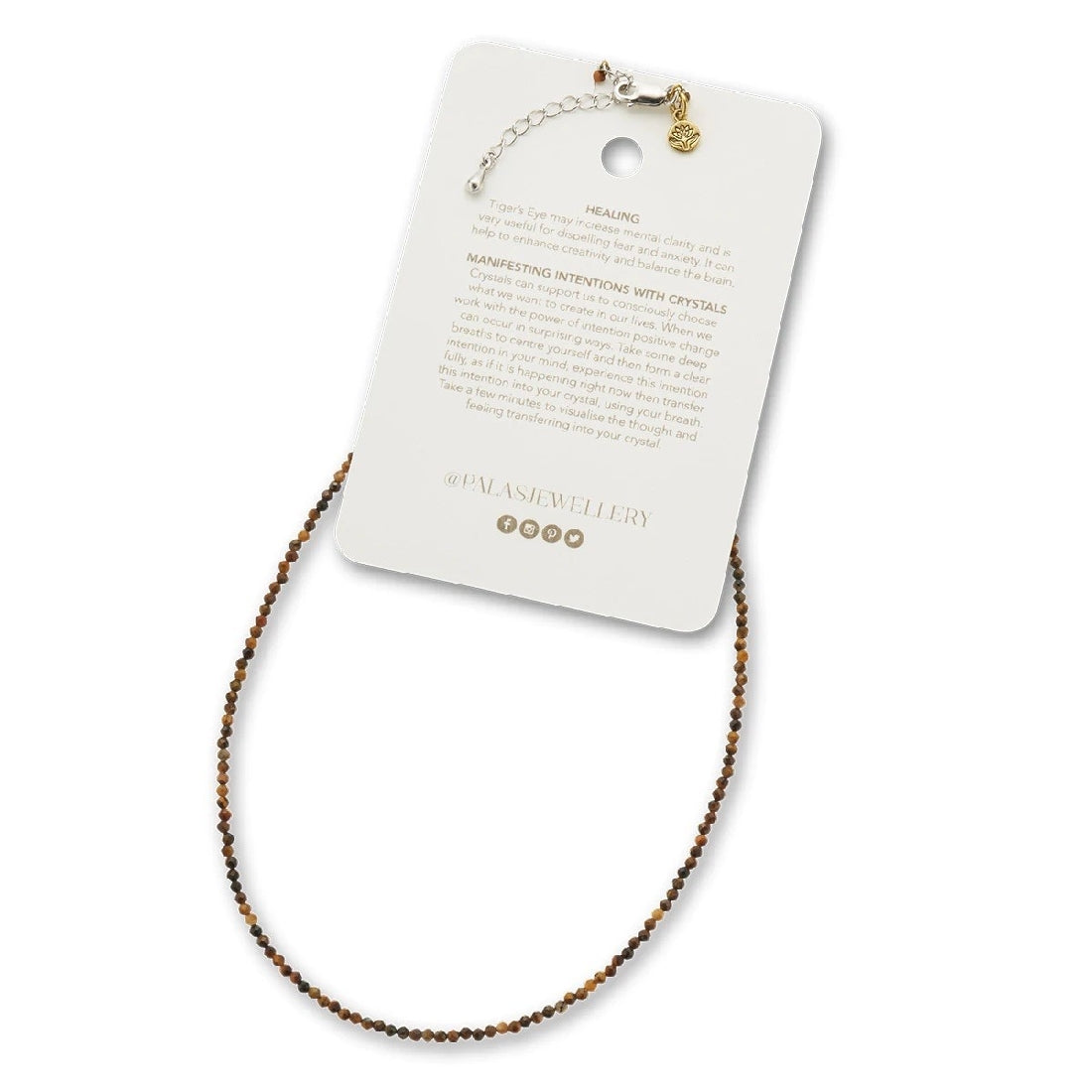 Palas Empower Gem Necklace - Tigers Eye - Little Extras Lifestyle Boutique
