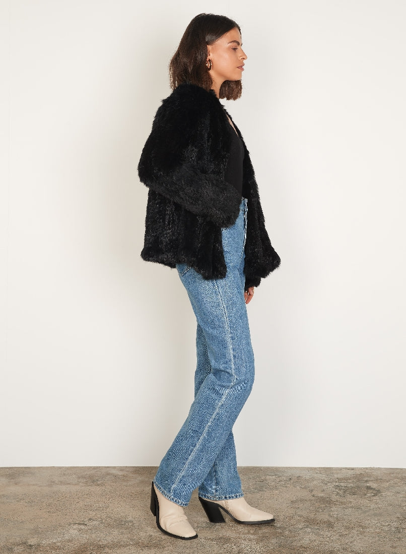 Esmaee Ora Fur Jacket - Little Extras Lifestyle Boutique